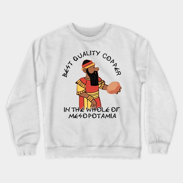 EA Nasir Complaint Tablet Copper Merchant Crewneck Sweatshirt by alltheprints